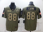 Nike Cowboys 88 CeeDee Lamb Olive Camo 2021 Salute To Service Limited Jersey Dzhi,baseball caps,new era cap wholesale,wholesale hats